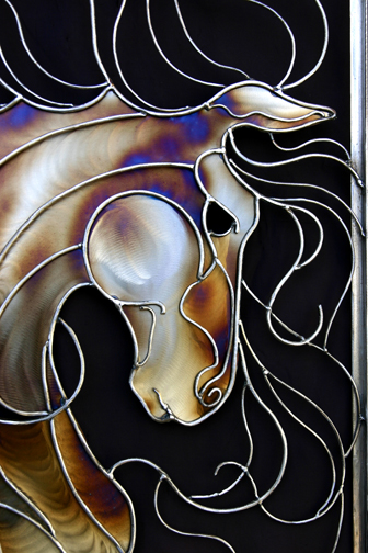 Face of abstract horse #2 
