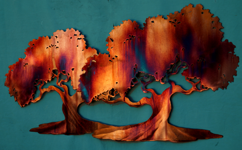 Copper trees duo