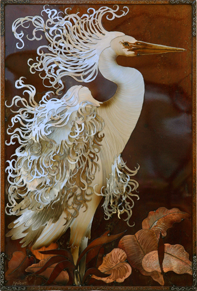 Commissioned White Egret