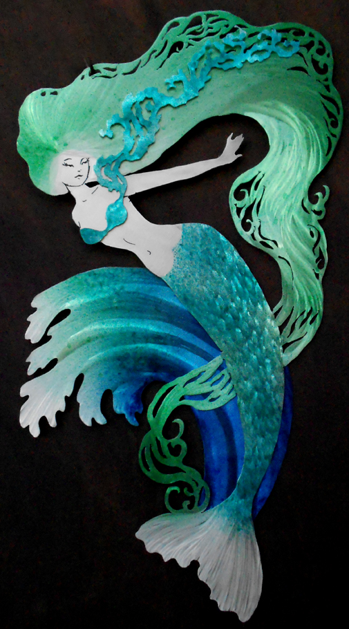 BlueGreen Mermaid Wave