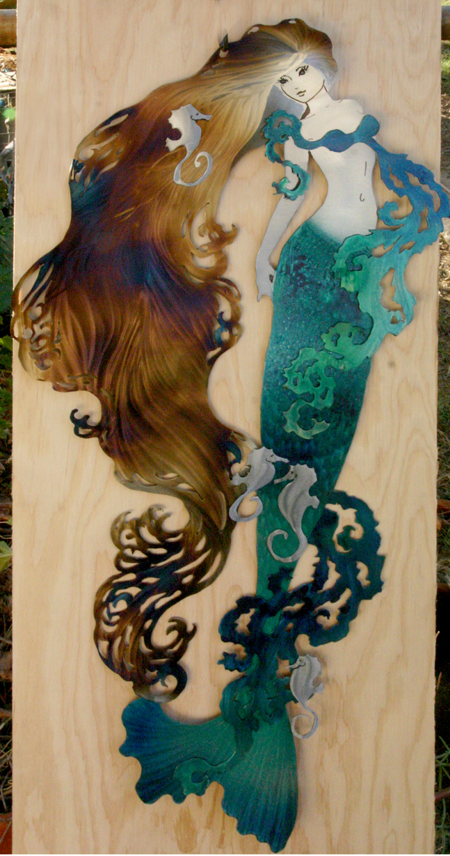 Lovely Blue Green Mermaid