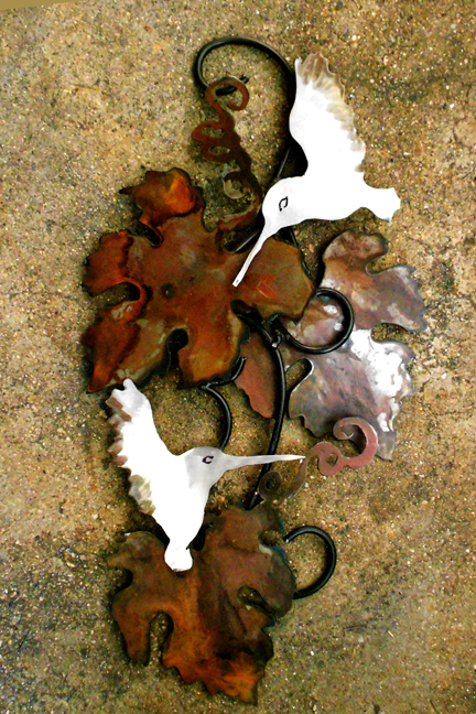 Rusted leaves & Hummingbirds 1